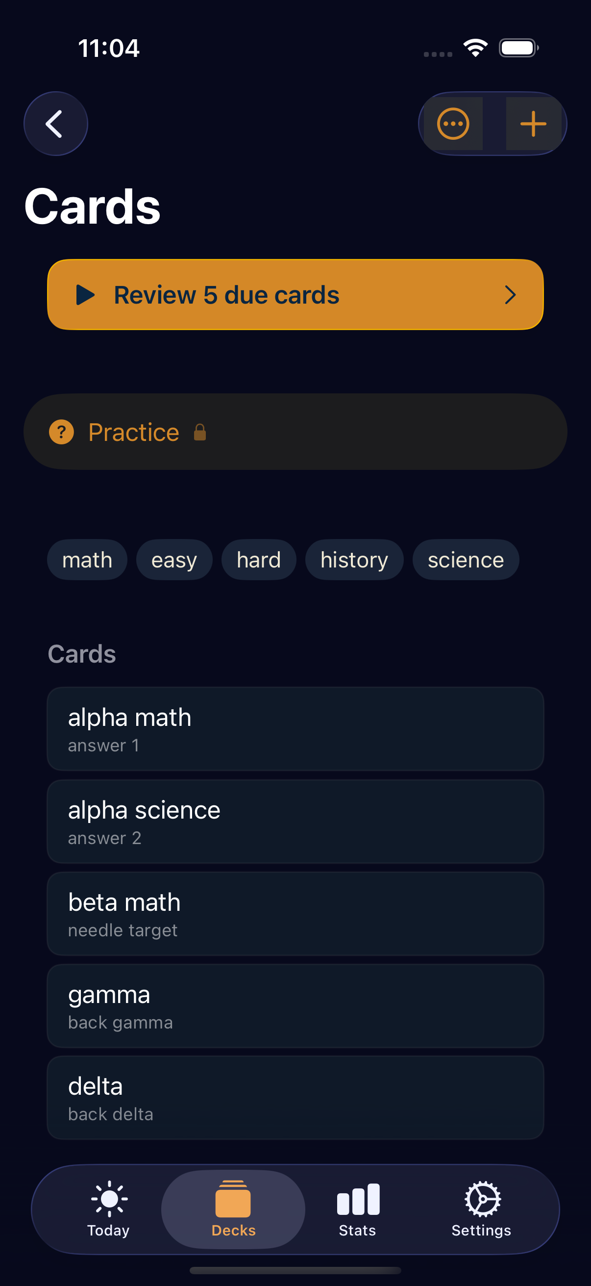 Cream theme deck detail